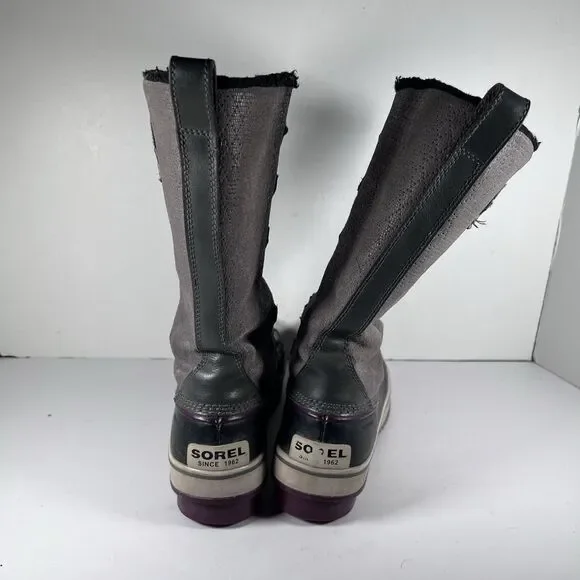 Sorel Tivoli Waterproof Calf High Lace Up Snow Boots Women's Size 9 - Picture 4 of 7